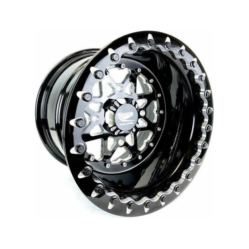 V2 Super Star Beadlock Wheel (Gloss Black) 4×137 15×7 (0mm)