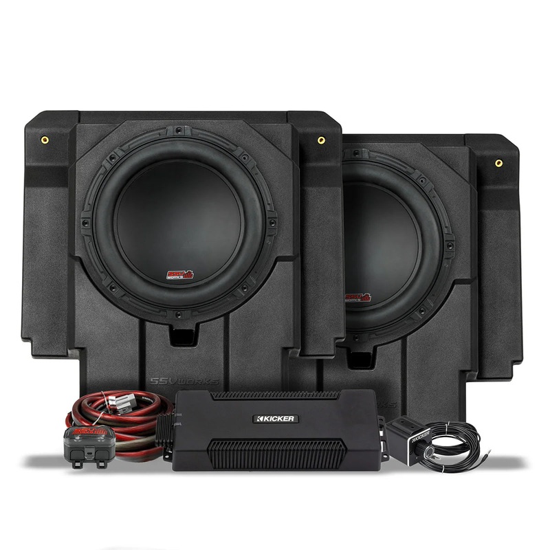 2024-2025 Can-Am Maverick R 4-Seater Rear-Seat Plug-&-Play Dual-Subwoofer Add-On Kit