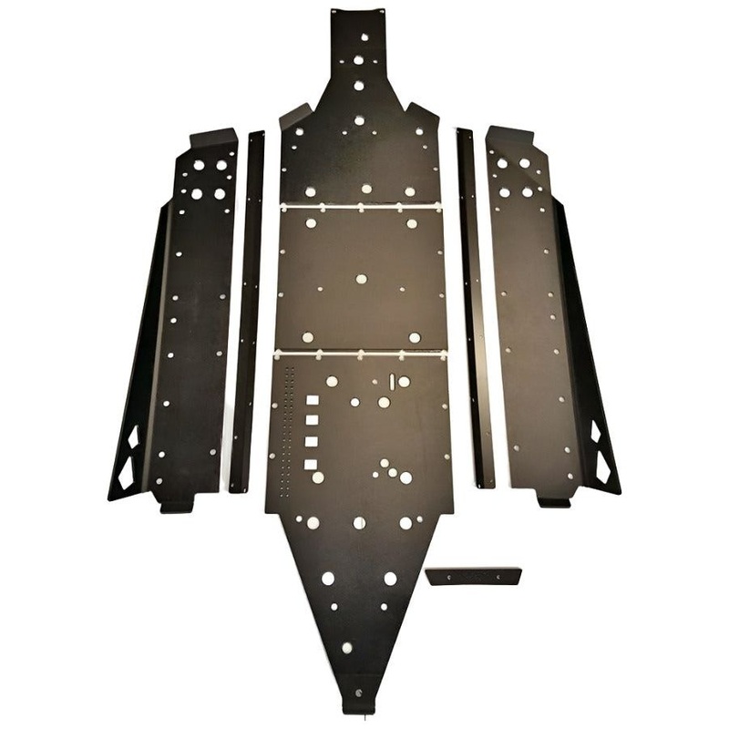 Can Am Maverick MAX (2015-2018) Full Skid Plate with Sliders Black