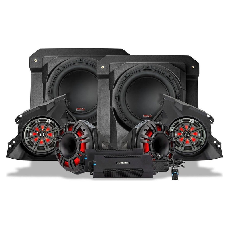 Can Am Maverick R Phase 6 K-Spec 1650 Watt 6 Speaker System with 8″ Horns