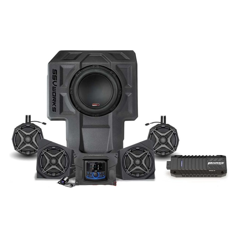 Kawasaki KRX A-Spec 5 Speaker Audio-Kit with JVC