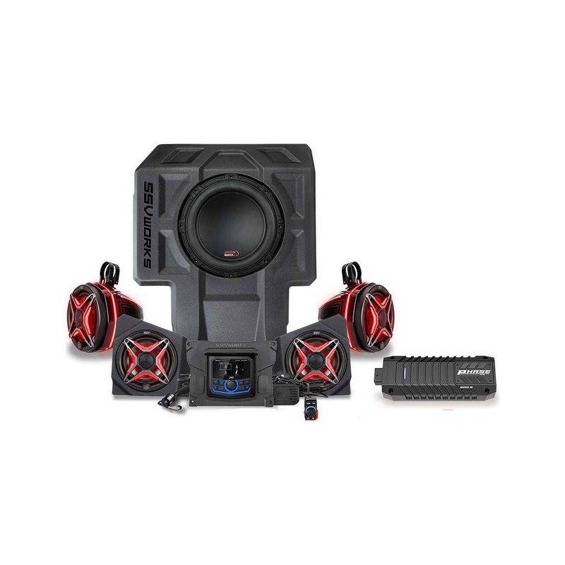 Kawasaki KRX V-Spec 5 Speaker Audio Kit with JVC