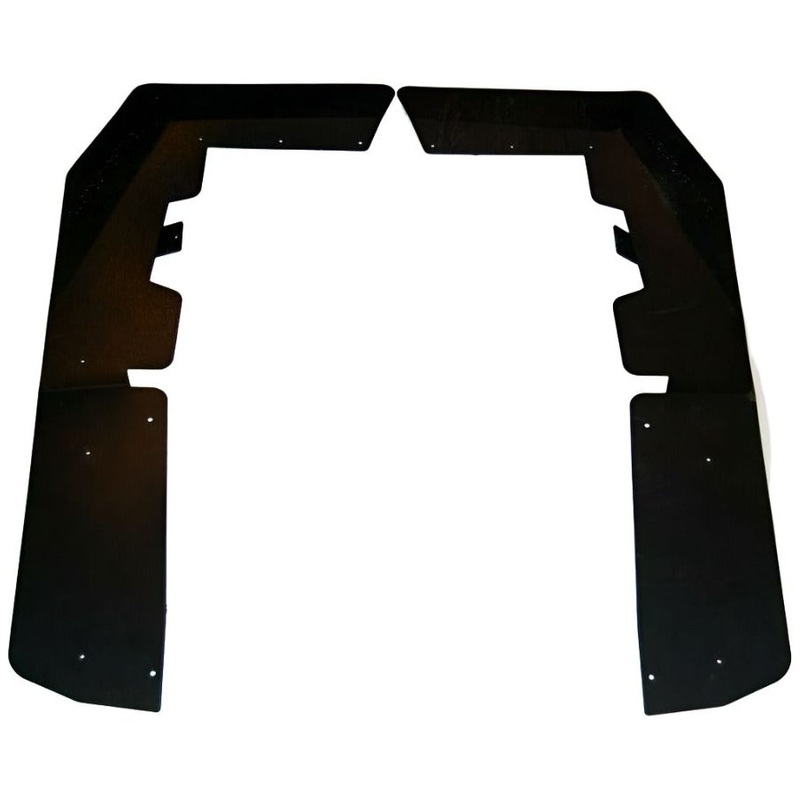 Polaris RZR 800 Rear Fender Extensions Black