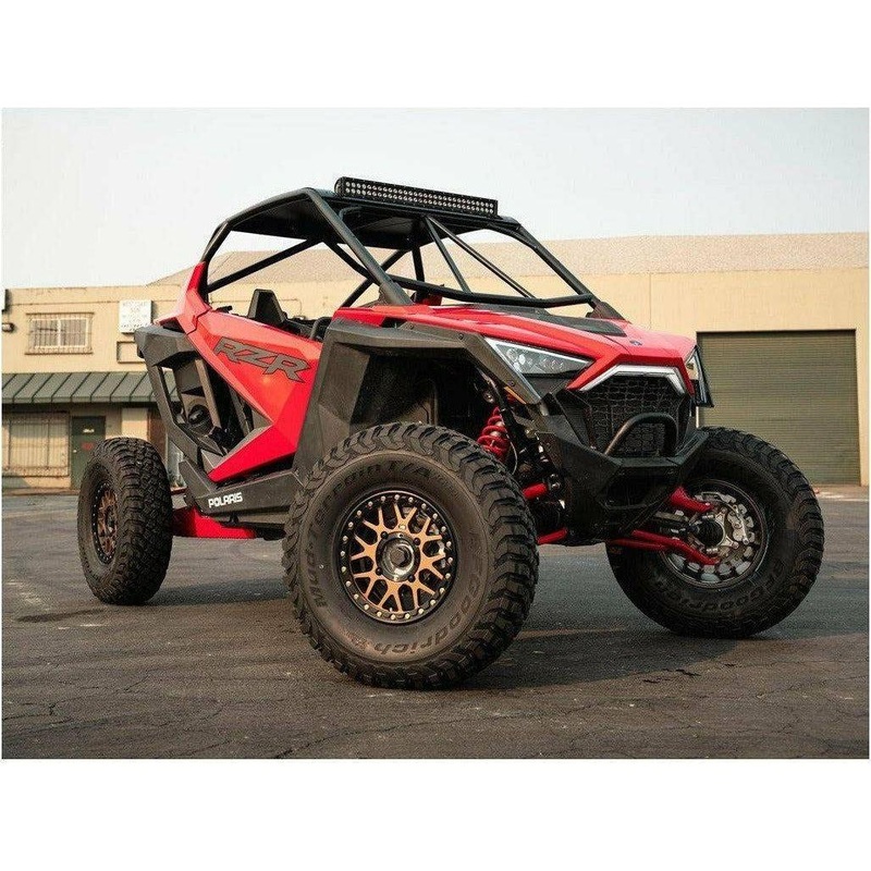 Polaris RZR Pro XP Raw Dominator Cage with Roof No Windshield No Intrusion Bar No Light Pocket