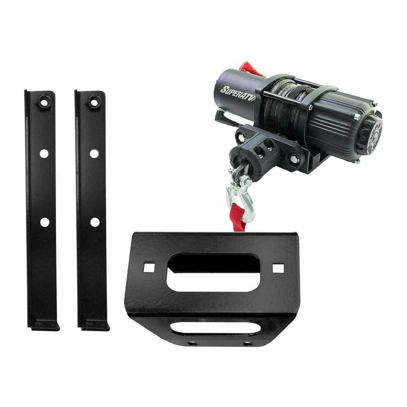 Polaris RZR Winch Mounting Plate and Winch 3500 lb.