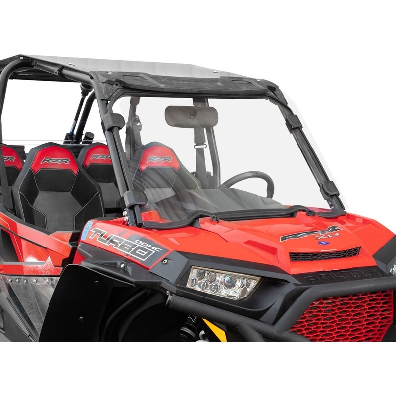 Polaris RZR XP Turbo Scratch Resistant Full Windshield 2016-2018 Standard Polycarbonate (Clear)