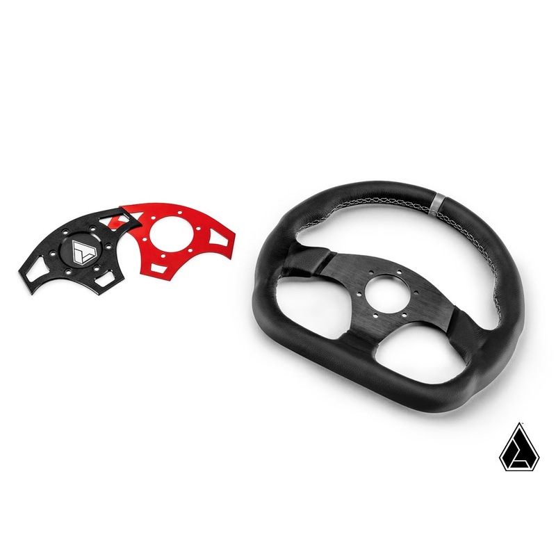 Ballistic “D” V2 Universal Leather UTV Steering Wheel Gray