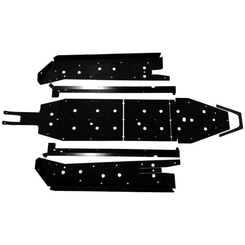 Polaris RZR Pro XP 4 Full Skid Plate with Sliders Standard Black