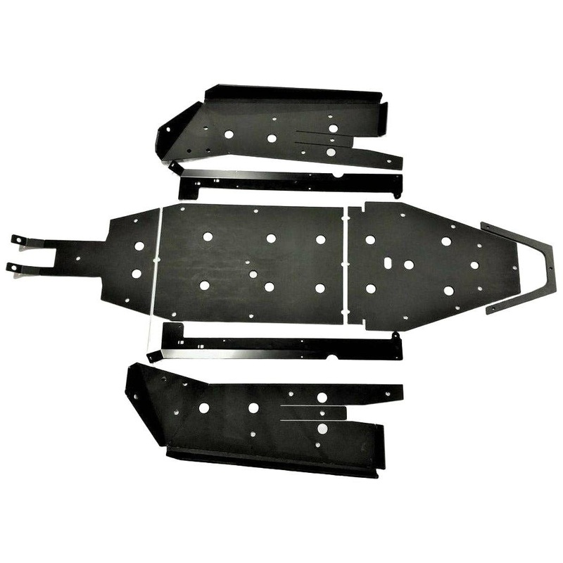 Polaris RZR Pro XP Full Skid Plate with Sliders Standard Black