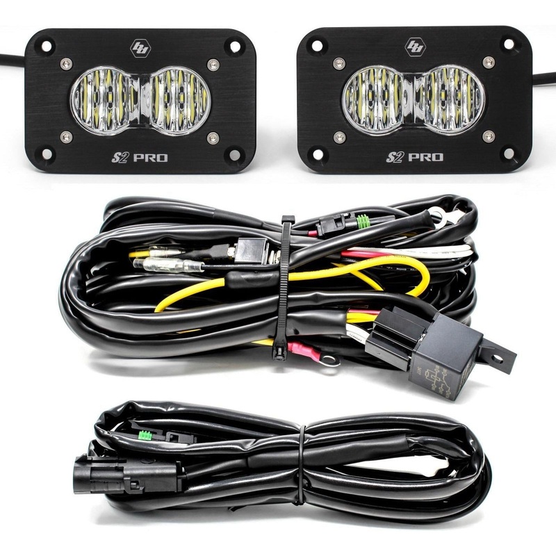 S2 Pro Flush Mount LED Light Pod Reverse Kit Wide Cornering
