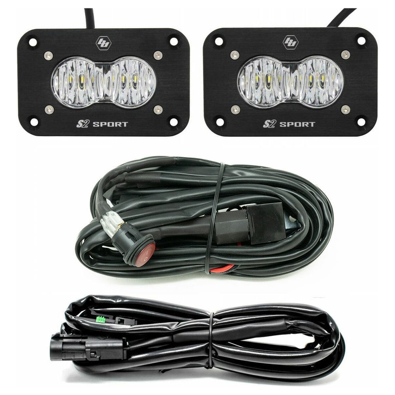 S2 Sport Flush Mount LED Light Pod Reverse Kit Wide Cornering