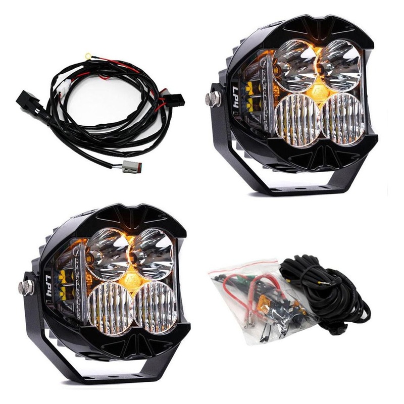 LP4 Pro LED Light Pods (Pair) Clear Spot Amber