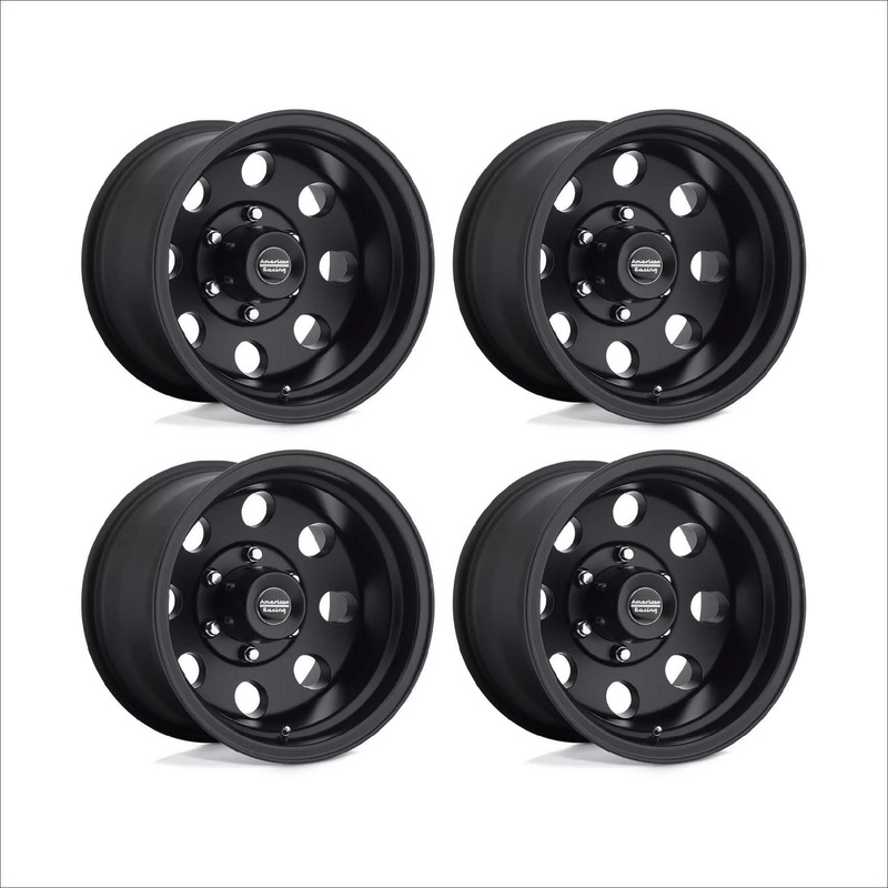 Can Am Maverick R Baja Sand Wheel Set (Satin Black) 6×139.7 Fronts 15×8 (-19mm) / Rears 15×10 (-43mm)