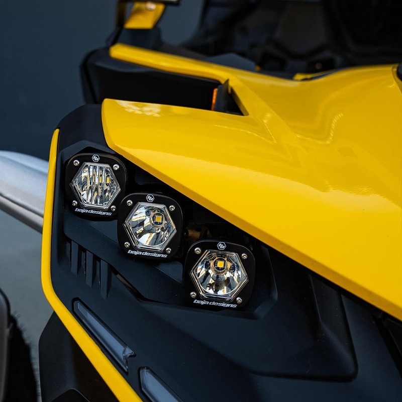 Can Am Maverick R Triple S1 “Unlimited” Headlight Kit Multi Pattern / Lasor Spot Clear