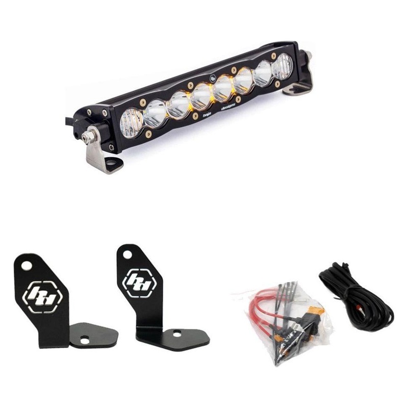 Polaris RZR Pro R S8 10″ Hood Mount Kit Clear Driving/Combo 10″
