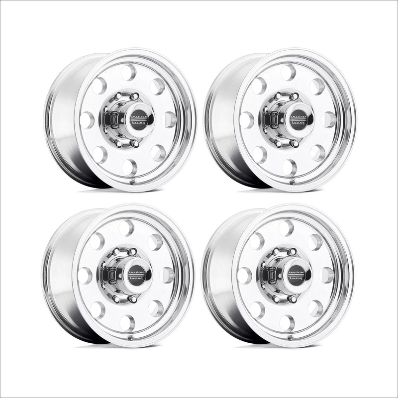 Polaris RZR Pro R / Turbo R Baja Wheel Set (Polished) 5×114.3 Fronts 15×8 (-19mm) / Rears 15×10 (-43mm)