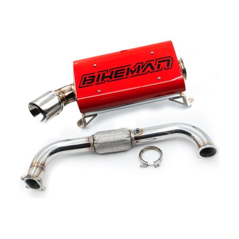 Polaris RZR Pro XP / Turbo R 3″ Full Exhaust Black Heat Shield Black Accent