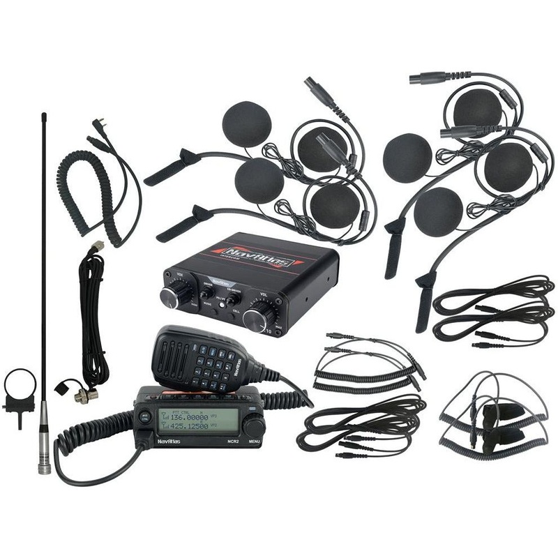 4 Person NNT10 Intercom and Radio Package In-Helmet Headsets
