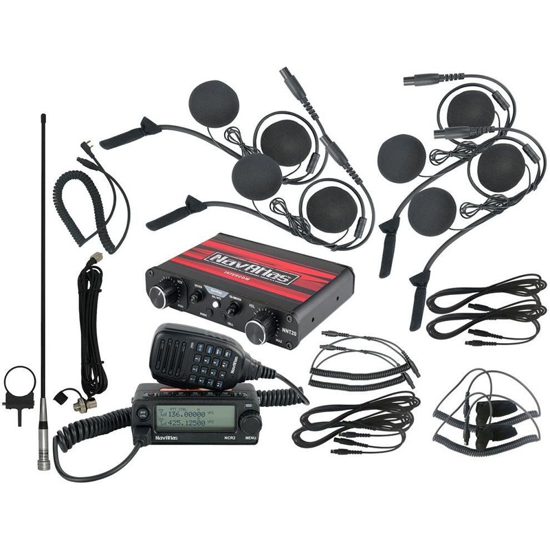 4 Person NNT20 Intercom and Radio Package In-Helmet Headsets