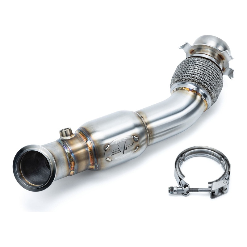 Can Am Maverick R 3″ Down Pipe with Bullet Muffler