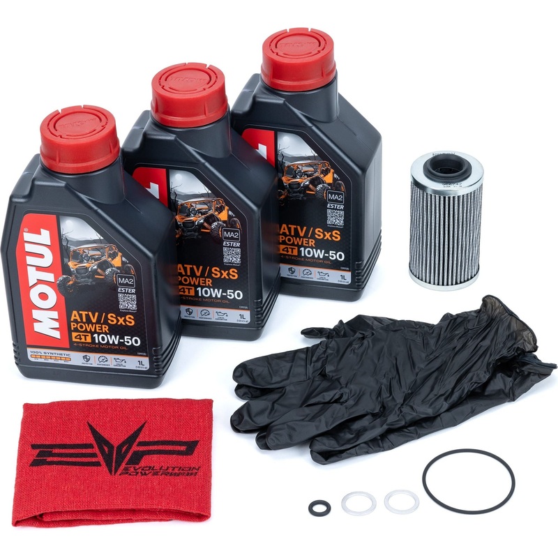 Can Am Maverick R Oil Change Kit 10W-50 SXS Power 4T Dune/Trail