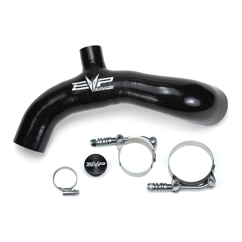 Can Am X3 Turbo Base Model without Intercooler Silicone Charge Tube Black