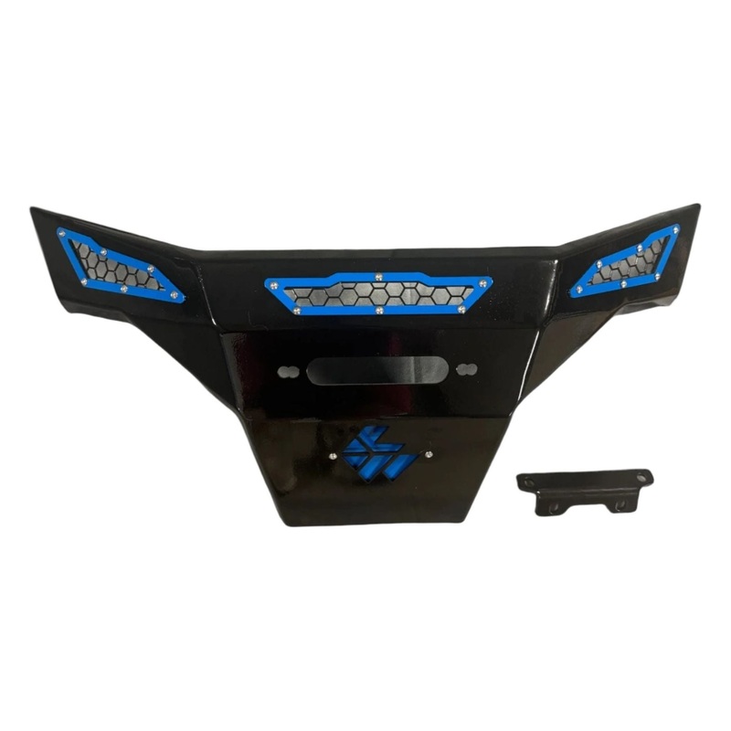 Polaris RZR Pro / Turbo R Front Bumper Raw Bumper Raw Logo Add L&W Winch Mount