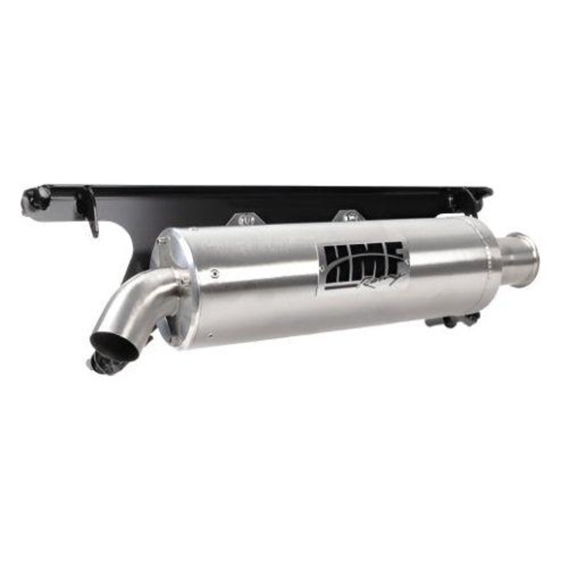 Polaris RZR XP Titan Slip-On Exhaust Quiet Stainless Steel Billet / Recessed