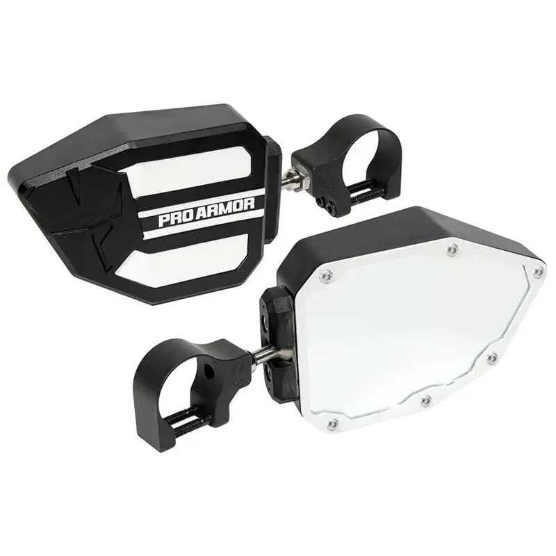 Side View Mirrors (1.75″ Clamps) White