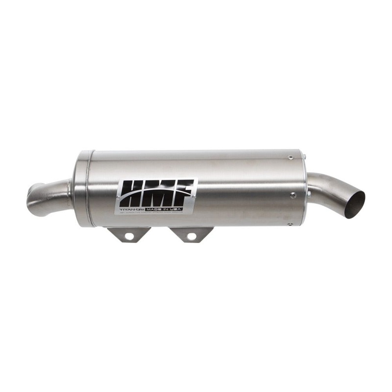 Can Am Maverick Trail 1000 Titan Slip-On Exhaust Quiet Stainless Steel Billet / Recessed
