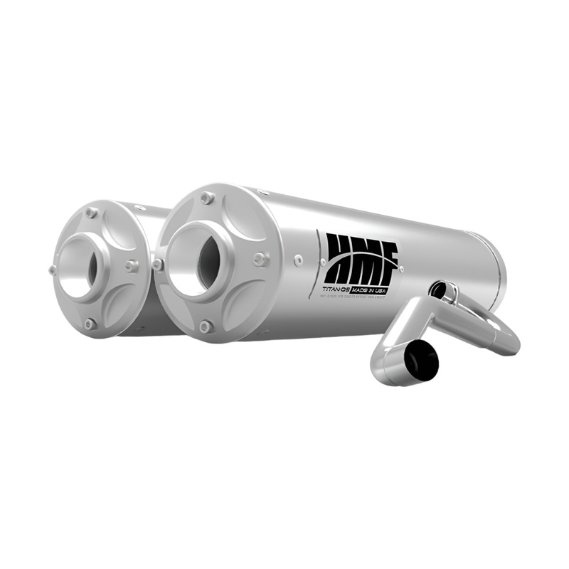 Can Am X3 Titan Dual Turbo Back Exhaust Quiet Stainless Steel Billet