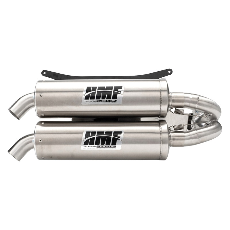 Polaris RZR Pro XP Titan Dual Full Turbo Back Exhaust Quiet Stainless Steel Billet / Recessed