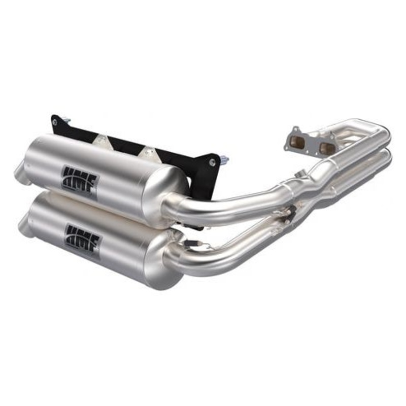 Polaris RZR XP 1000 (2015-2017) Titan Dual Full System Exhaust Quiet Stainless Steel Billet / Recessed