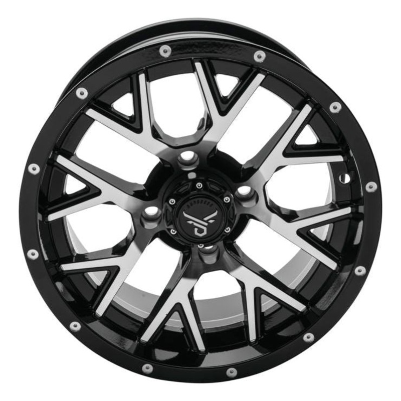Barbwire Wheel (Black/Machined) 4×110 14×7