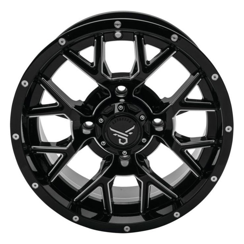 Barbwire Wheel (Black/Milled) 4×110 14×7