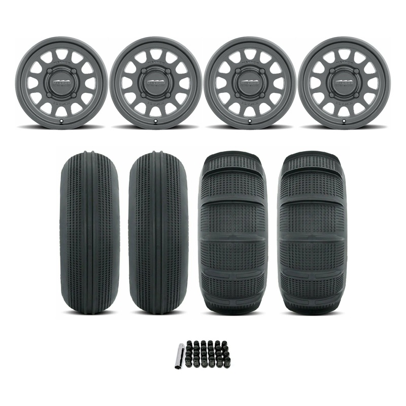 Can Am Maverick R 414 Bead Grip Wheel / Sand Series Tire Package