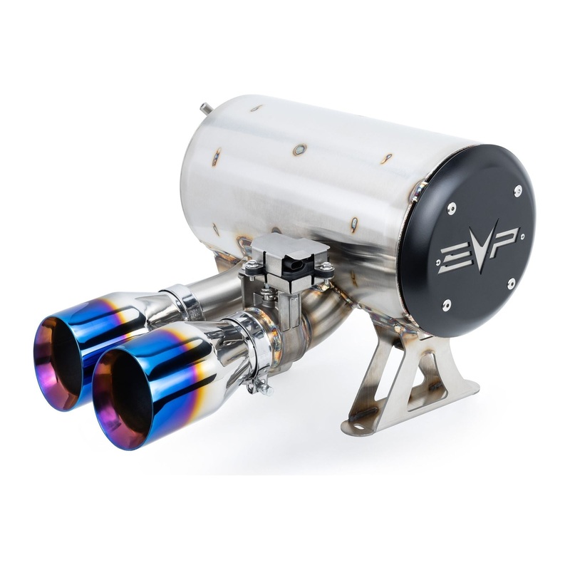 Can Am Maverick R Captain’s Choice Muffler Exhaust Blue Flame Dual Wall Polished Stainless