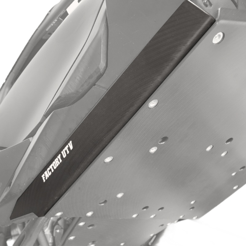 Can Am Maverick R UHMW Rock Sliders 3/8″ Thick UHMW Install with Factory UTV UHMW Skid Plate