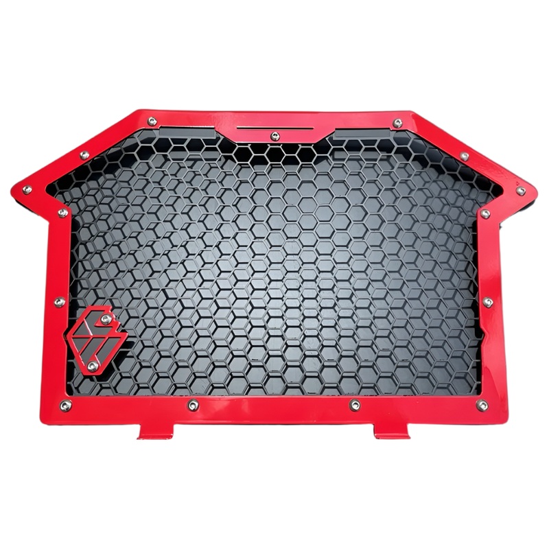 Polaris RZR Pro / Turbo R Front Grille Raw Outline Raw Logo