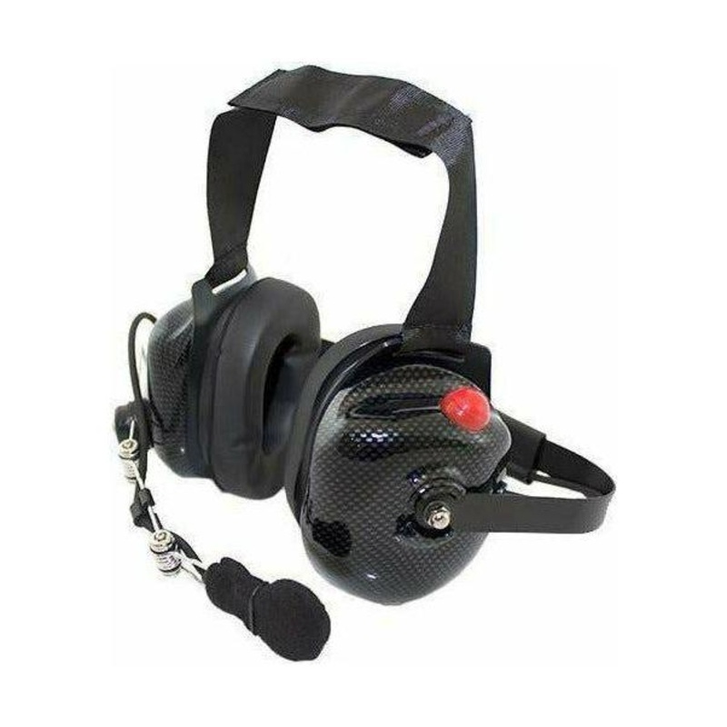 Crew Chief Headset Behind the Head Black