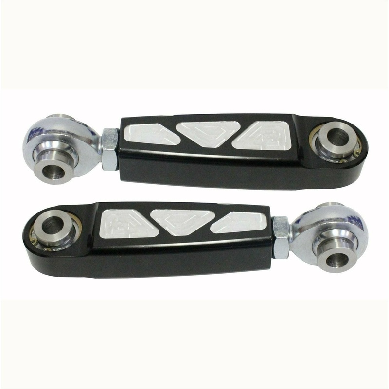 Polaris RZR Pro XP Adjustable Sway Bar Links Front Sway Bar Links Black Anodized