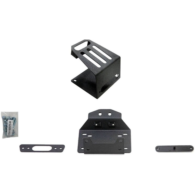 Polaris RZR Turbo S Winch Mount No Bumper