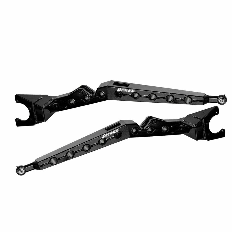 Polaris RZR XP Turbo High Clearance Rear Trailing Arms Black