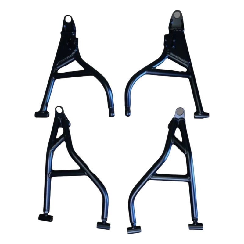 Polaris RZR S 900 / S 1000 2″ Forward Offset A-Arms with Adjusting Lowers Black