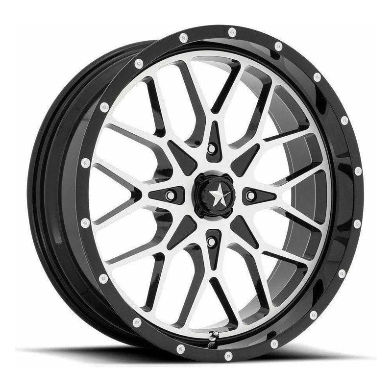 M45 Portal Wheel (Gloss Black Machined) 4×110 18×7 (0mm)