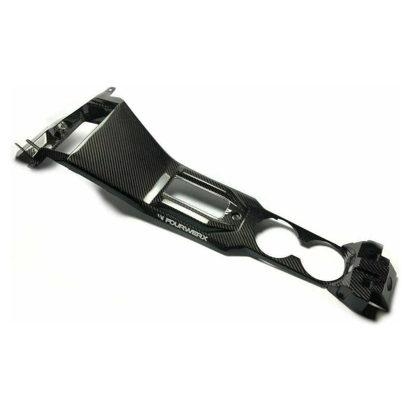 Polaris RZR Pro / Turbo R Carbon Fiber Front Center Console (Full) Black