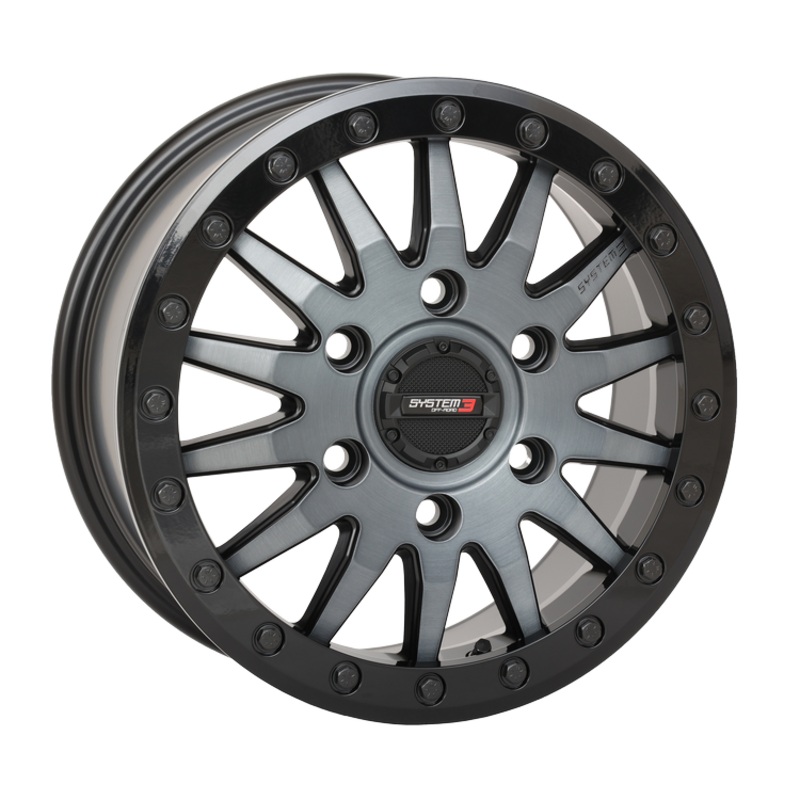 Can Am Maverick R SB-8 Beadlock Wheel (Matte Brushed Grey) (15×10) 6×139.7 15×10 (0mm)