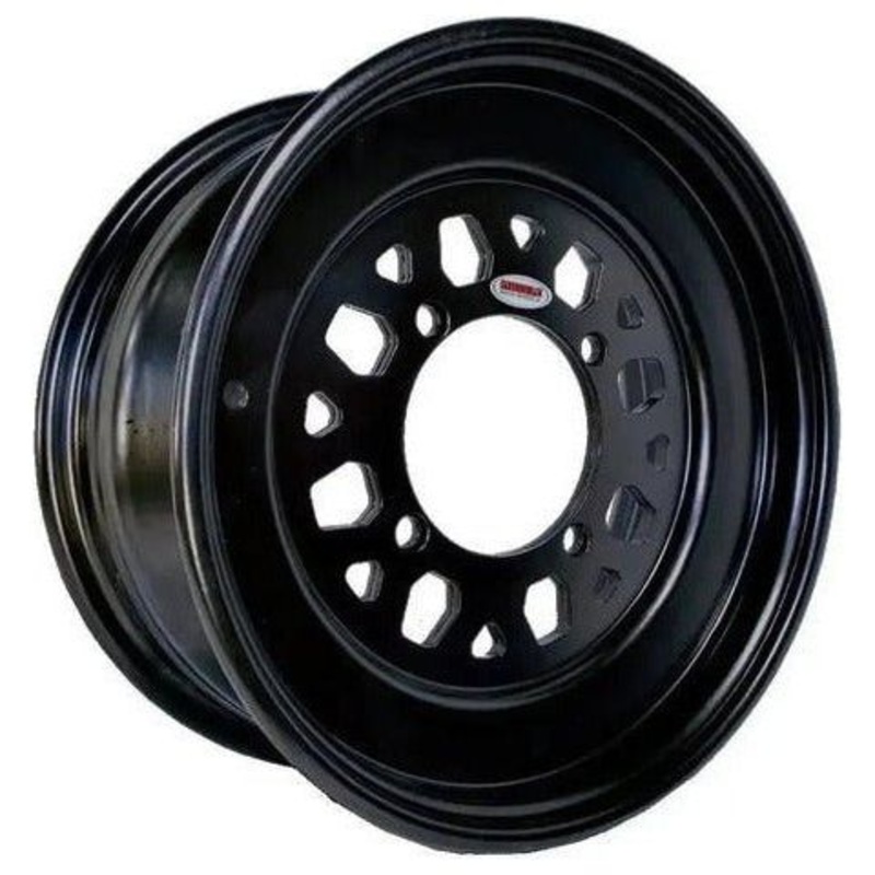 Gunner Rolled Lip Wheel (Black) 4×137 15×6 (38mm)