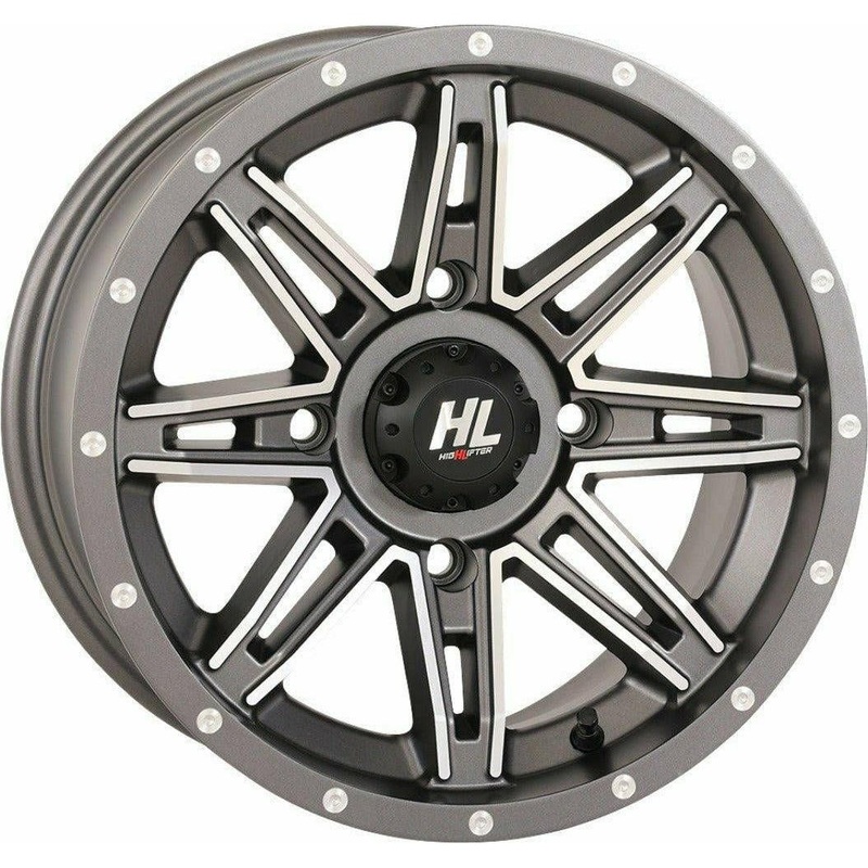 HL22 Wheel (Gun Metal Gray/Machined) 4×137 14×7 (4+3)
