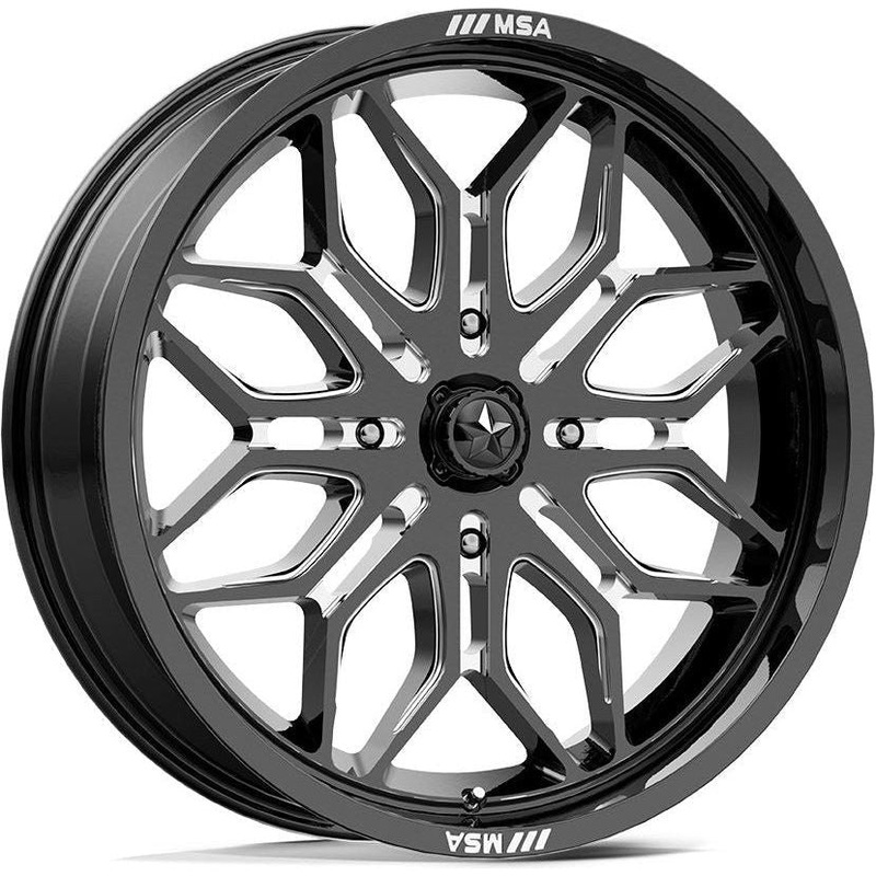 M47 Sniper Wheel (Gloss Black Milled) 4×110 18×7 (10mm)
